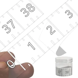 2PCS 38" Boat Ruler Fish Measuring Sticker - Transparent Waterproof Decal Tape Measure - Clear Discreet Adhesive for Boat, Kayak, Net, Gaff, Table - 38 in Fish Rulers