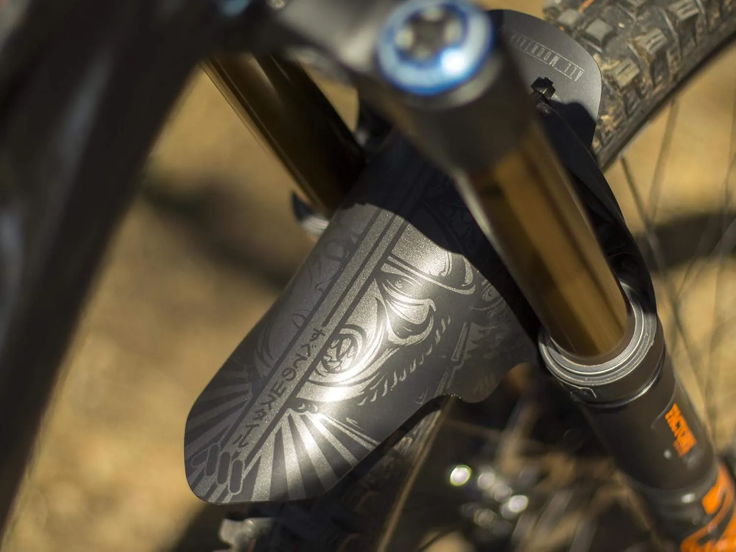 All Mountain Style MTB Front Wheel Mud Guard - Lightweight & Durable Protection - Universal Fit - Protect Against Mud, Water Spray and More
