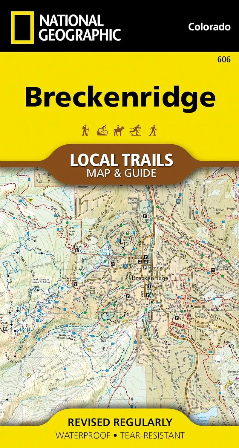 Breckenridge Map [Local Trails] (National Geographic Trails Illustrated Map, 606) Map  Illustrated, May 14, 2018