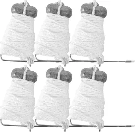 Crab Throw Line Length 30FT/9.14M with 4OZ Lead Weight Crab Trap Line Kit 3Packs/6Packs