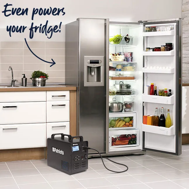 Emergency Food   Solar Generator Power Station Hero Bundle