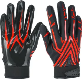 Football Gloves Men Women Boys, Youth Football Gloves, Ultra Sticky Silicone Palm Tacky Grip Gloves Youth Adult, Enhanced Performance Receiver Glove