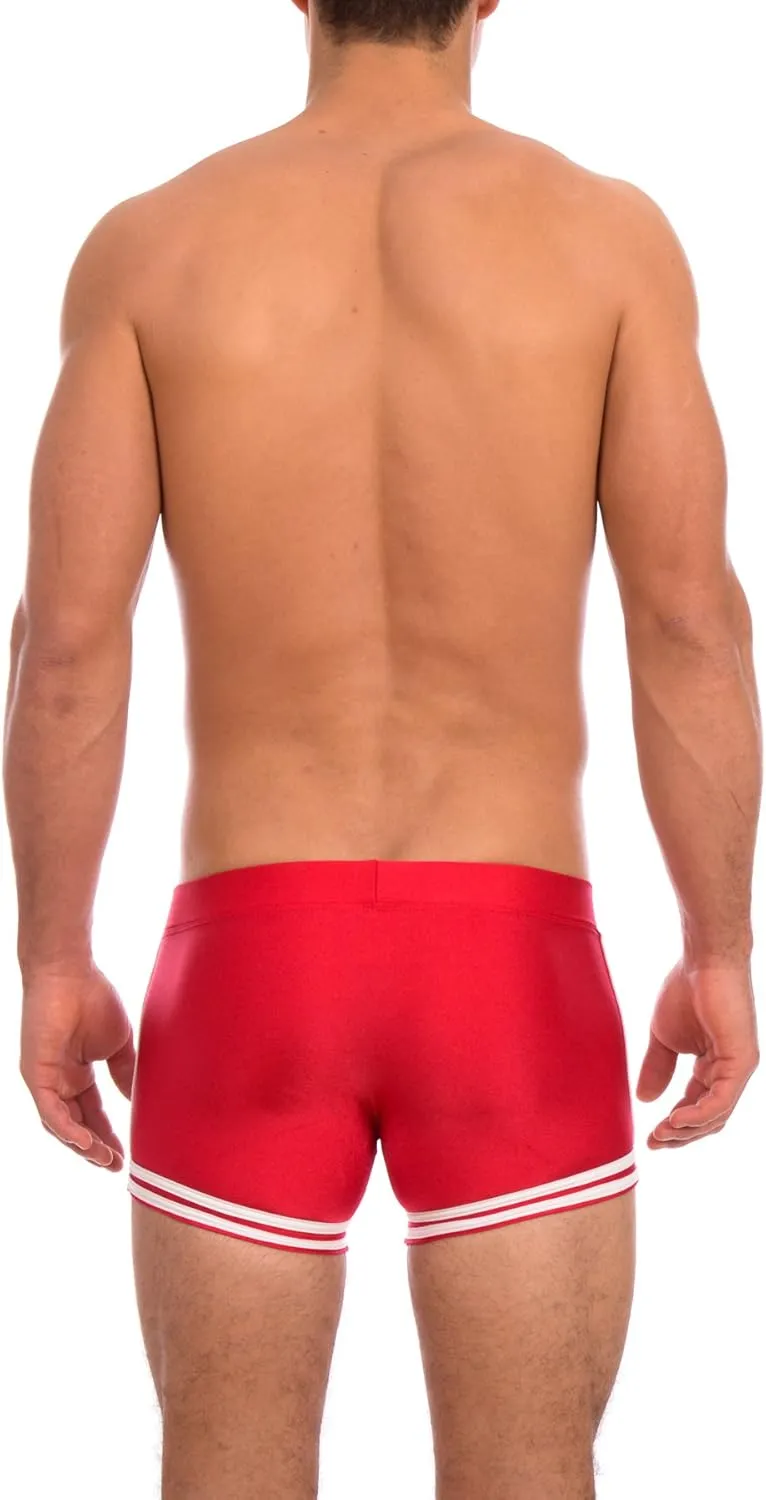 Gary Majdell Sport Men's New Sailor Boxer Square Cut Swimsuit Brief