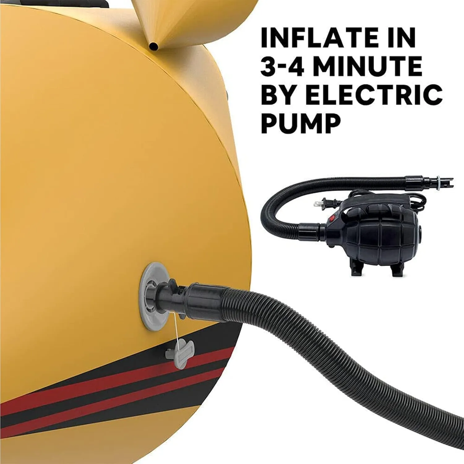 Inflatable Banana Boat, Inflatable Towed Flying Fish Boat, Water Surfing Inflatable Raft, Sea Jet Ski Surfing Amusement Equipment Toys,B