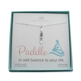 Kayak Charm Pendant. Kayak Necklace in Sterling Silver for Her. Kayaking Gifts. Kayak Jewelry.