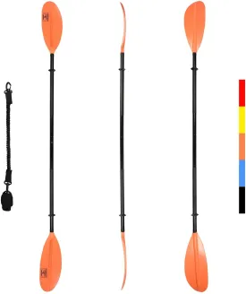 Kayak Paddle - Boating Oar with Paddle Leash