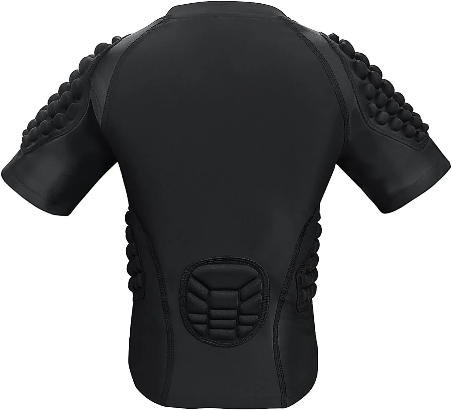 Kid??s Padded Shirts Short Sleeve Compression Chest and Rib Protector T Shirt Youth Protective Gear