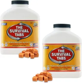 Metaverse  Sports & outdoor emergency preparedness food tablets 30 days supply none-GMO gluten-free 25 years shelf life (2 bottles/Butterscotch)