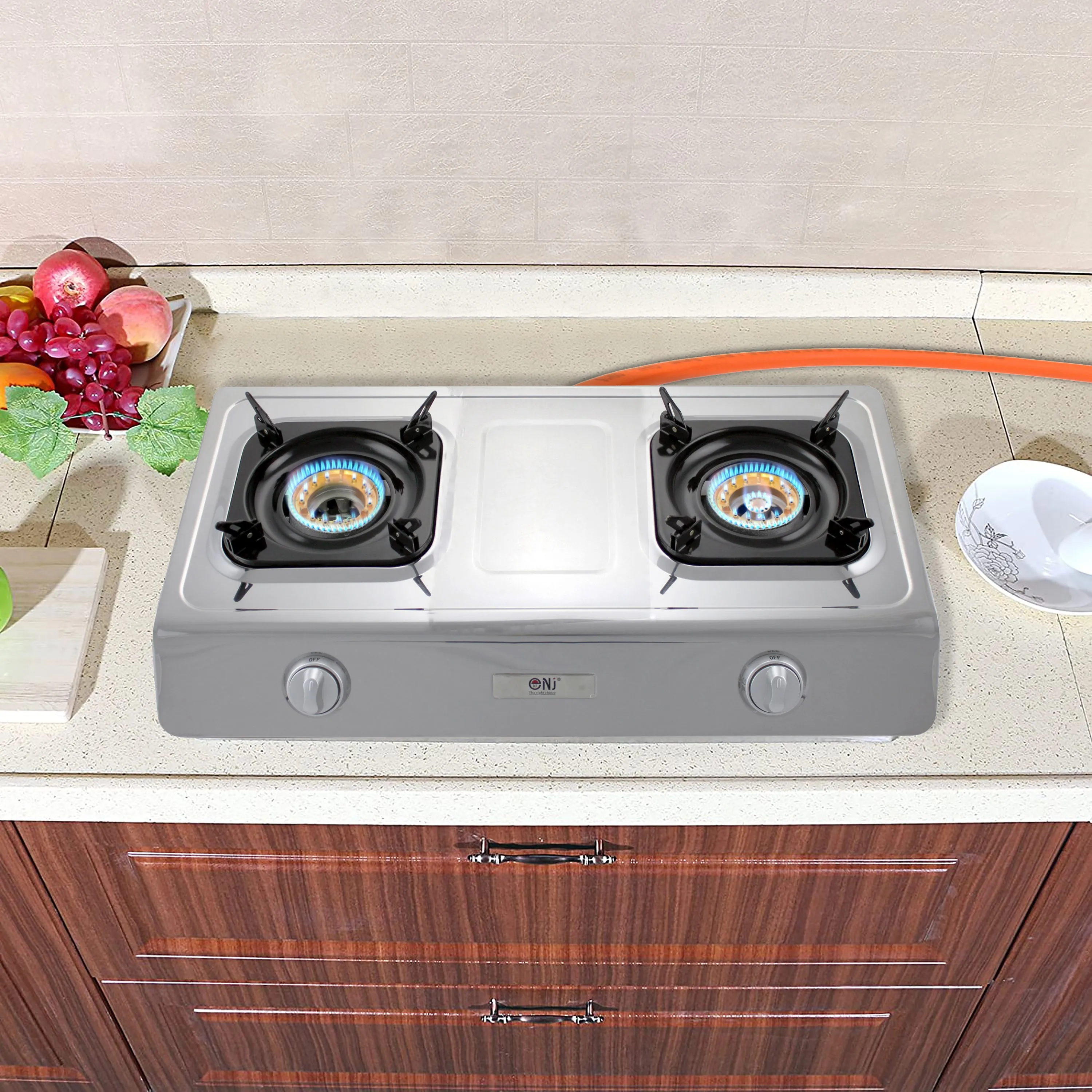 NJ NSD-2 Indoor Double Burner Gas Stove