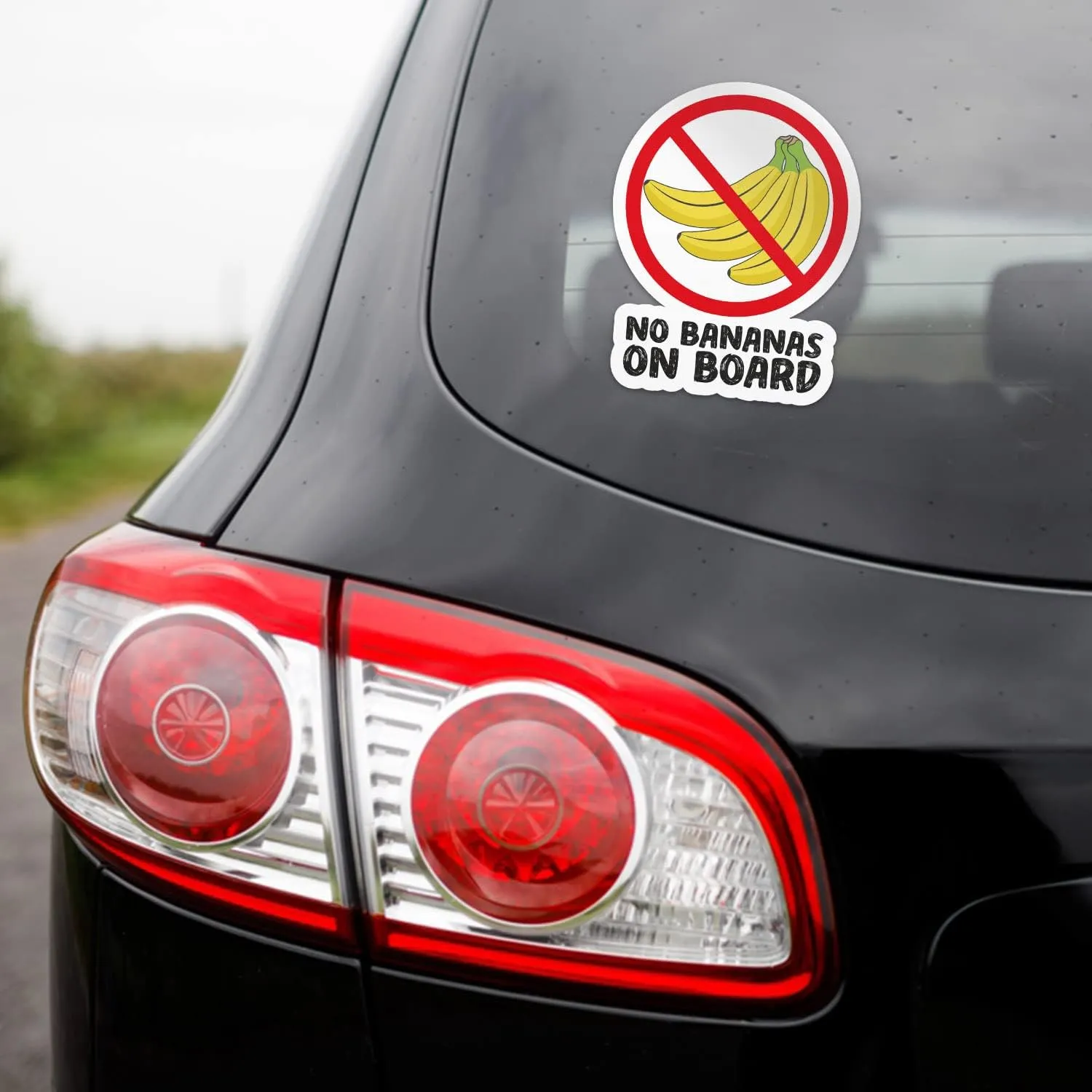 No Bananas On Board Sticker Vinyl Bumper Laptop Window Decal Waterproof
