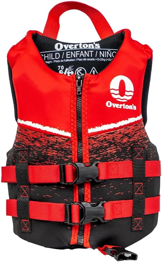 Overton's Child Life Vest - BioLite Construction, Flex Fit Design, Split V-Back Stretch Panel - USCG Approved Type III