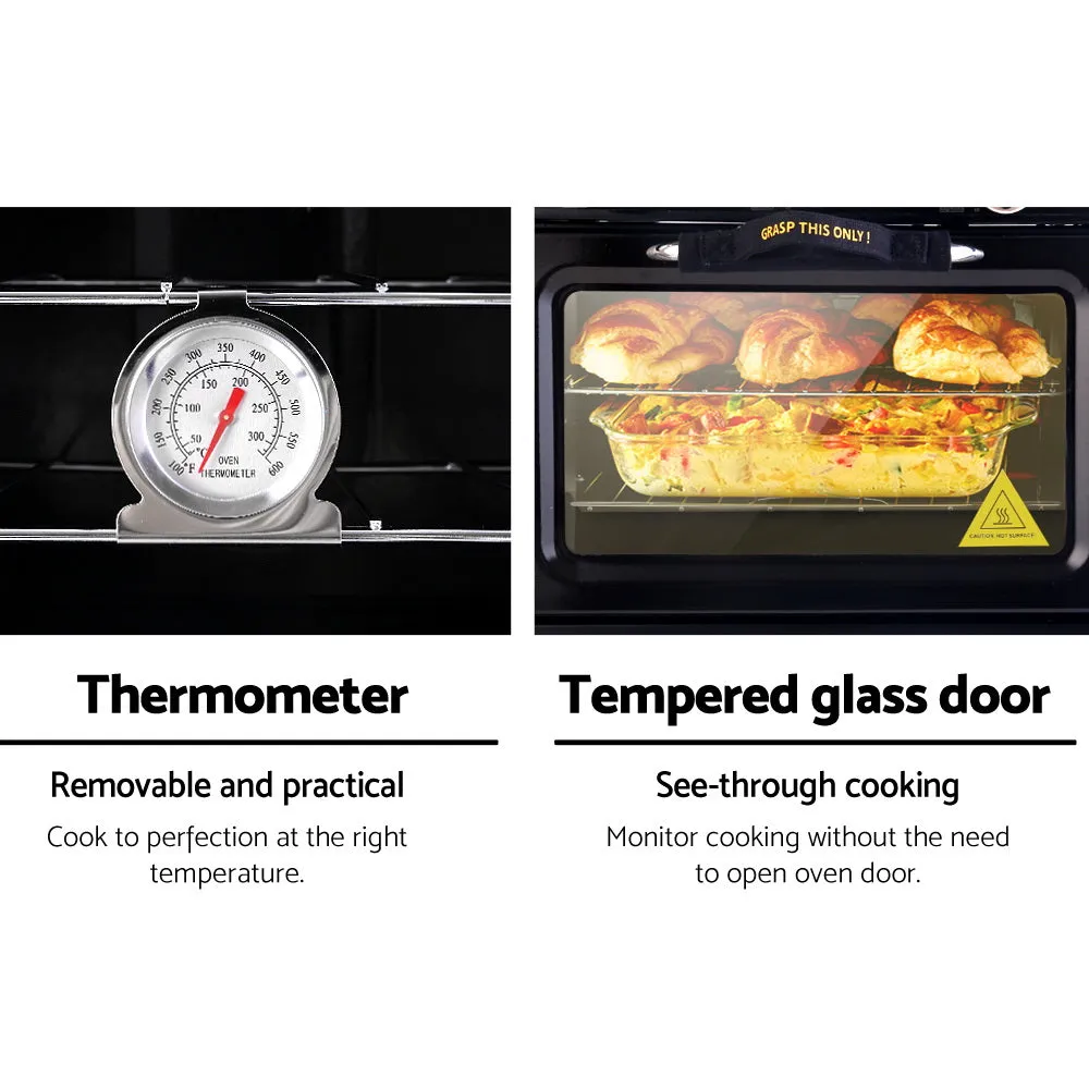 Portable Oven 3-Burner, Black/Yellow