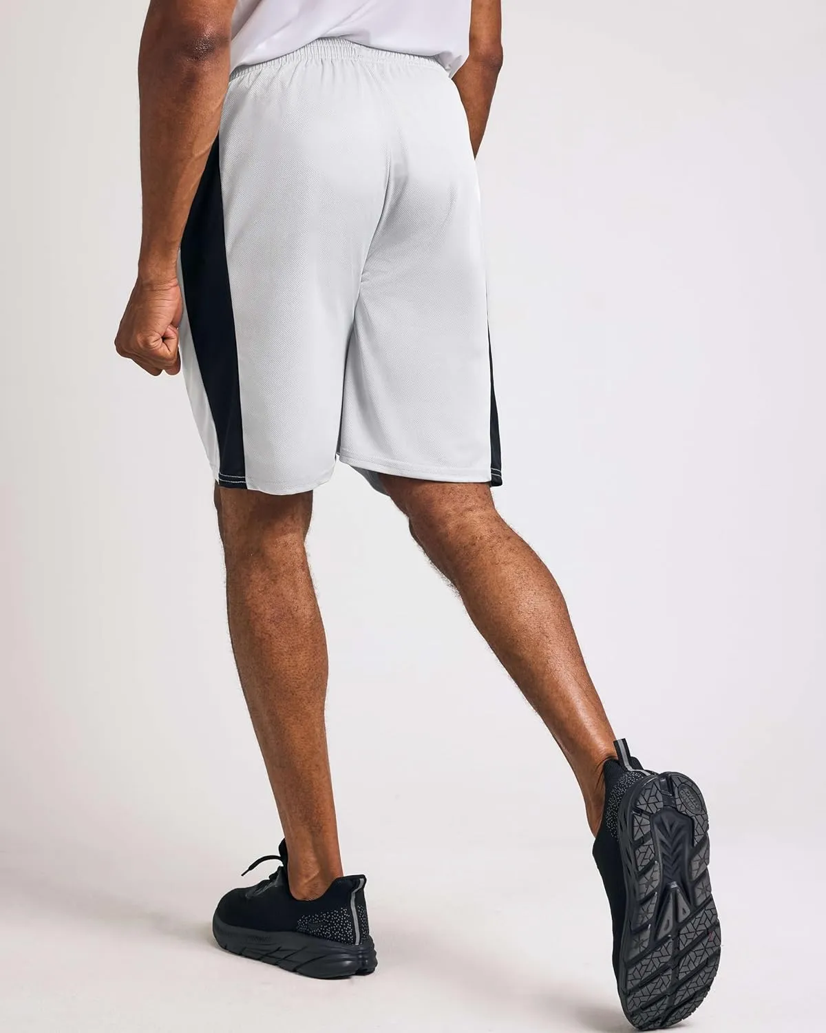 Real Essentials 5 Pack: Men's Mesh Athletic Basketball Shorts Quick Dry Activewear with Pockets
