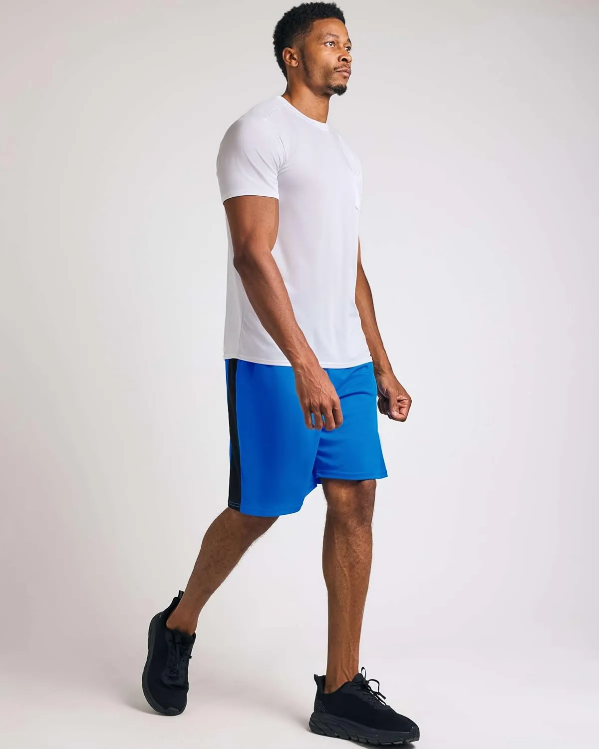 Real Essentials 5 Pack: Men's Mesh Athletic Basketball Shorts Quick Dry Activewear with Pockets