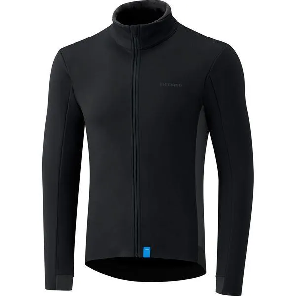 Shimano Clothing Men's Wind Jersey, Black, Size L