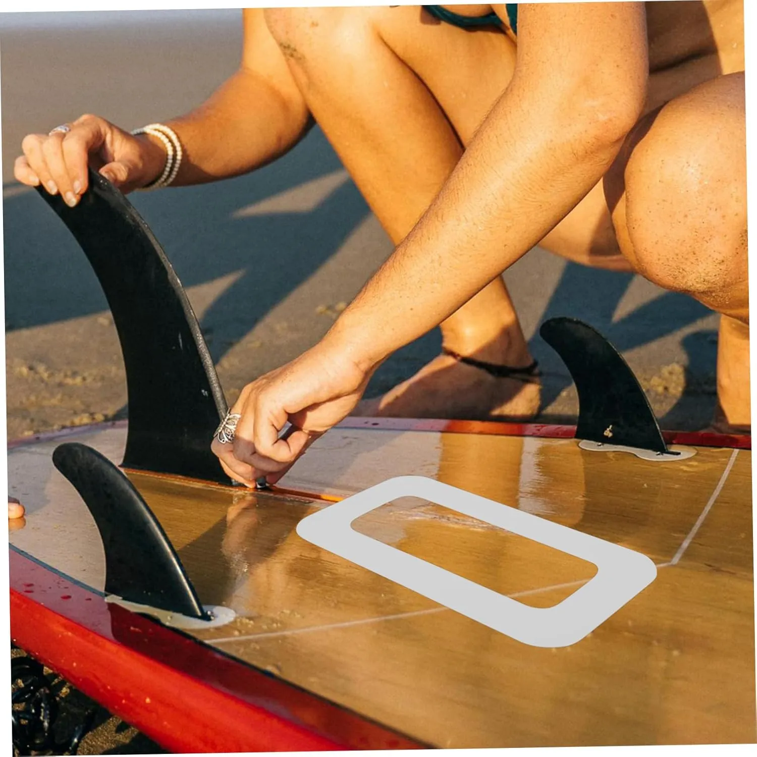 Tail Fin Binding Kayaks Inflatable Surfboard an Fittings Paddle Board Stickers Paddleboard Adhesive Tape