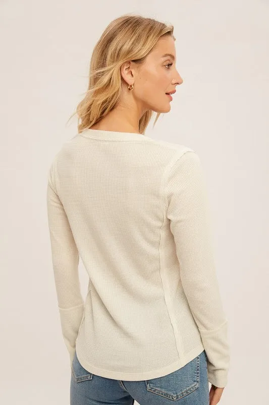 The Lilly Thermal Henley Top