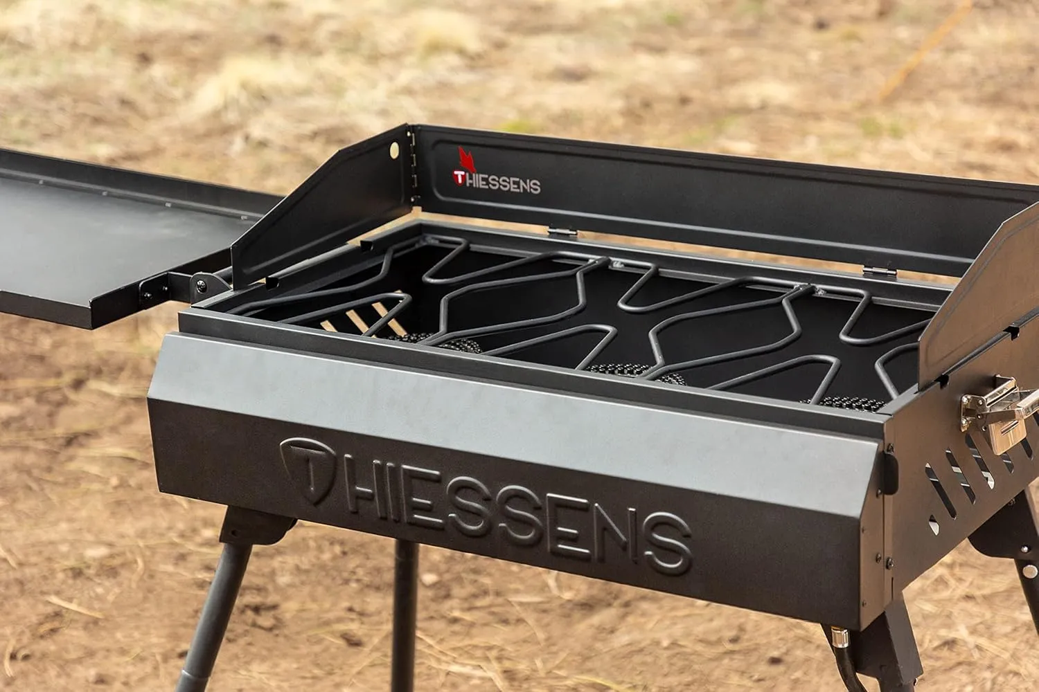 Thiessens 3-Burner Portable Camp Stove with Folding Prep Station