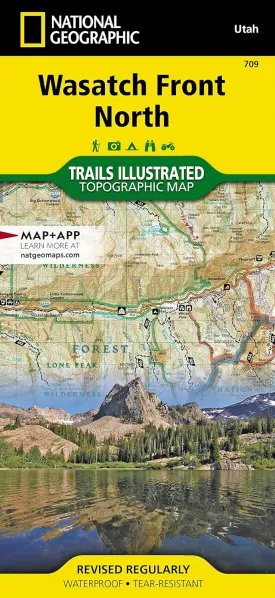 Wasatch Front North Map (National Geographic Trails Illustrated Map, 709) Map  Folded Map, January 1, 2023