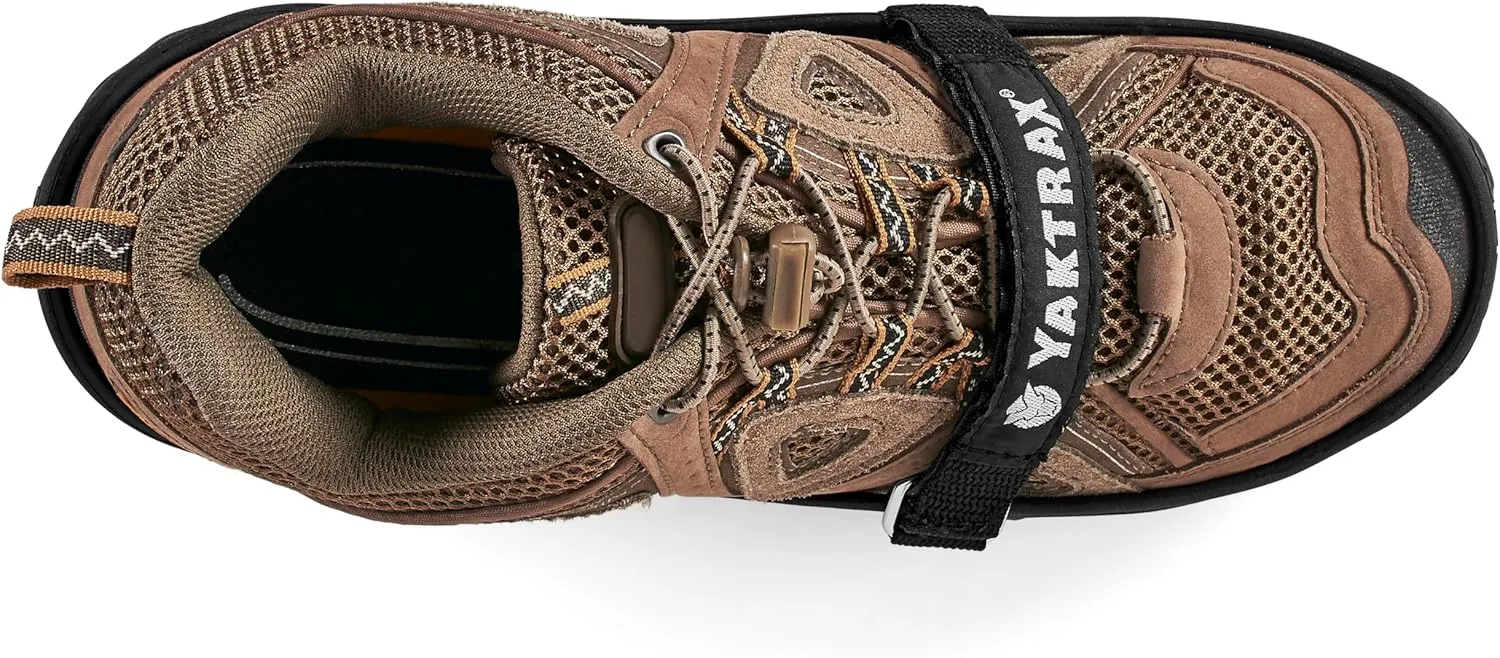 Yaktrax Pro Traction Cleats - 360-Degree Grip on Snow, Ice, & Multi-terrain Surfaces - Elastic Outer Band w/ Easy-On/Off Heel Tab & 1.4mm Stainless Steel Coils - Abrasion Resistant - Unisex