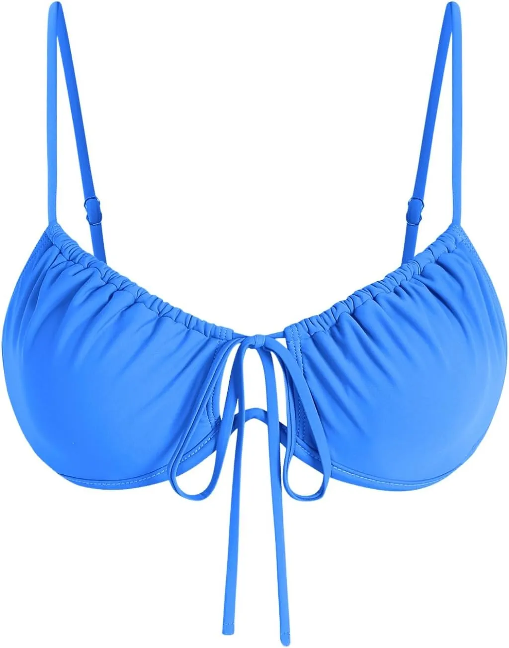 ZAFUL Womens Underwire Bikini Top Push Up Bathing Suit Tops Padded Large Bust Swimsuits Tops Only 2025